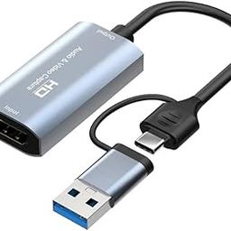HDMI Video Capture Card, 4K Ultra Clear HDMI Game Capture Device, HDMI to USB Type-C Video Audio Record Device for Streaming, Gaming, Live Broadcasting, Conferencing, Online Teaching, etc-picture-24