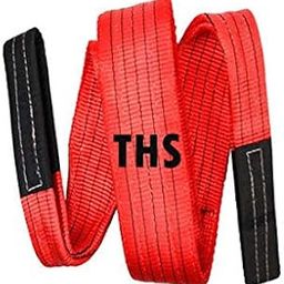 THS 5 Ton * 4MTR 2x Strong Red Color Double Ply Webbing Slings Flat Belt | Lifting Belt | 1 Pc-image-1