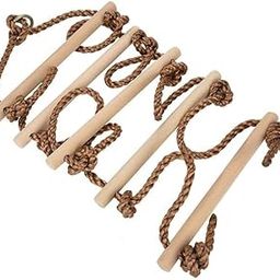 Vervique Emporium Wooden Rope Climbing Ladder for Kids – Indoor Outdoor Playground Accessory, Heavy Duty Hanging Rope Ladder for Treehouse, Swing Set, Play Gym, Fun Adventure Toy for Boys & Girls-image-13