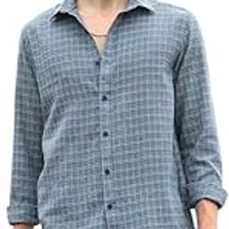 Men's Heathered Utility Regular Fit Shirt | Casual Wear | Spread Collar | Long Sleeve | Button Closure | Shirt Crafted With Comfort Fit For Everyday Wear-image-47