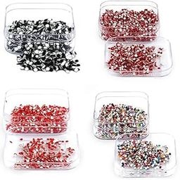 Sidhav Bindi Daily Use Forehead for Women Pack of 4 Boxes - Red, Black, Multi, Marron (Size: Mini Small) 07 Number-3
