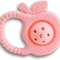 Infantso BPA Free Baby Teething Toy for Babies 0-6 Months Food Grade BPA Free Teethers for Newborn Infant, Soft Silicone Teether Toys for Toddlers, Relief Gingival Pain (Rattle Pink) Teether for Baby-11