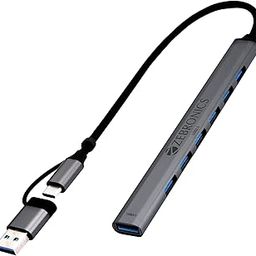 ZEBRONICS 700HB Type C Multiport Adapter with 7 USB Ports, Aluminum Body, Lightweight Design, USB 3.0, Compatible with Laptop | Smartphone | Tablet | PC-15