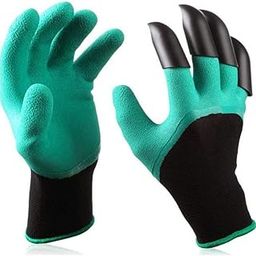 RICH BELLS Heavy Duty Garden Farming Gloves with Fingertips ABS Claws for Pruning, Digging,Planting, Gardening Tool (1 Pair)-image-23