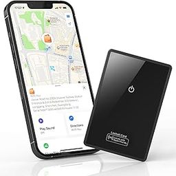 Ultra-Thin Wallet Tracker Card with Mirror Finish, Wireless Charging, Compatible with Apple Find My (iOS Only), Slim Item Finder for Luggage Tag, Purse, Handbag, Clutch, Backpack-1