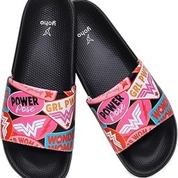 Wonder Women 002 Slides for Women | Bold Superhero Design with Footpharma Footbed | Lightweight & Comfortable Orthopedic Sliders, Flip-Flops & Chappals for Everyday Use-42