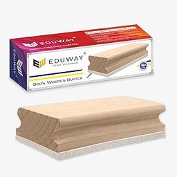 Eduway Premium Delta Wooden White Board/Chalkboard Wooden Duster Eraser | Perfect Clean for Blackboard & Durable | Ideal for Teacher, Office, Kids, and Home | Pack of 1-image-11