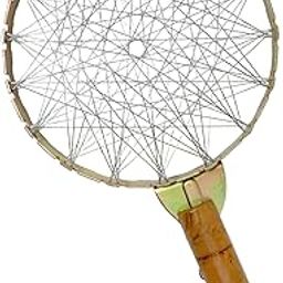 ANSHEZ Chotta Tandoor Lpg Gas Saver Jali|Mini Tandoor, Tandoor Channi, Grill Jalli, Barbeque Net, Gas Tandoor Grill With Wooden Handle, A Must For Every Home-Pack Of 1 (Made In India), Free Standing-image-5