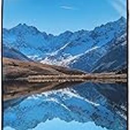 De Jure Fitness Printed Yoga Mat with Carrying Strap, Long & Wide, Anti-Slip Extra thick, Yoga Mats for Workout, Fitness, Yoga, Gym, Home & Pilates, Fabric Laminated EVA (River Mountain)-image-32