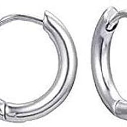 316L Surgical Stainless Steel Huggie Hoop Earrings for Mens, Boys-image-24