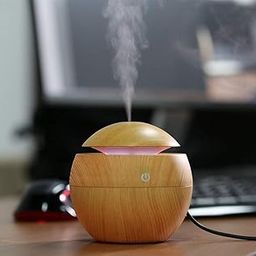 Wooden humidifier Automatic Spray Humidifier Sanitizer Air freshener Portable Room Air Purifier (Brown)-16