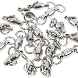bnf® 20pc Ball Bearing Swivel Split Rings for Saltwater Sea Fishing Heavy Duty 1# | Fishing | Terminal Tackle | Swivels & Snaps-picture-23