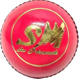 SAI Musical Leather Cricket Ball Pink Colour, Size Club-image-5