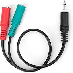 Nitho Y-Split Pc Sound Adapter 3.5Mm Male/2 Female For Gaming Headset Microphone Cellphone Notebook Tablet Ps4 Xb1, Auxiliary-10