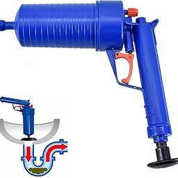 Clefairy Toilet Plunger Clog Remover, Air Drain Blaster Powerful High Pressure Toilets Unclogger Gun with 4 Sized Suckers Pipe Dredging Tools Sink Cleaner Opener for Bathroom Tub Floor Clogged Kitchen-image-72