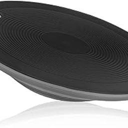 MADOG Wobble Balance Board for Adults, 15.5" TPR Non-slip Surface with Handle for Workout Core Trainer Physical Therapy, Home Gym Stability Board, Black-image-48