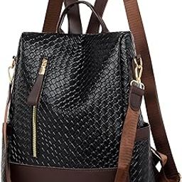 Women Embossed Backpack – Lightweight, Burden-Reducing Design with Digging Outer Pockets for Daily Use-image-17