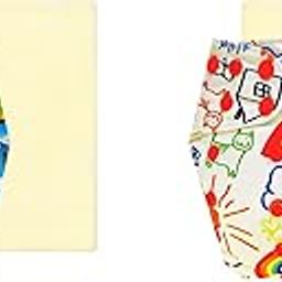 Dumbledo Elite Cloth Diaperwith Magical Soaker (Pack of 2) | Dry Feel and Comfortable | Reusable & Washable | Adjustable Snaps | Everyday Diapering Essential | 3 Months – 3 Years | Unisex Baby-17