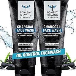 BOMBAY SHAVING COMPANY Charcoal Facewash for Men | 150g x 2 | Excess Oil Control Face Wash-35