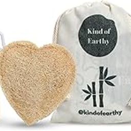 Kind Of Earthy 100% Natural Body Scrubber Bath Loofah | Sun Dried Body Sponge for Men and Women | Eco-Friendly | Biodegradable | Organic Exfoliating Luffa Scrubber | Pack Of 3 , In a Reusable Potli Pouch-13