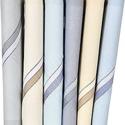 Men's Premium 100% Pure Cotton Handkerchief Multicolor with Colored Border-picture-7