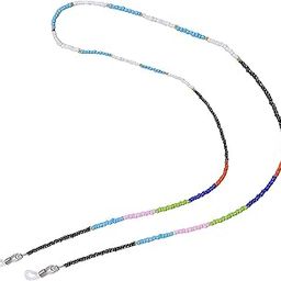 Crystal Bead Sunglass Chain Anti Lost Mask Lanyard for Women, Men, Unisex Eyeglasses Reading Glasses Holder, Crystal Glass Beads 74 CM (Multi Colour)-image-66