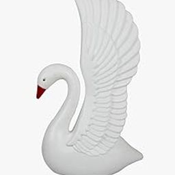Homes Swan Decoration Animal Ornament Swan Garden Decor Figurine Decor, for Courtyard Garden Home White (27inches swan)-image-40