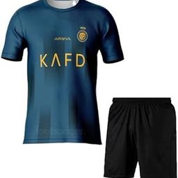 ronaldoo 7 Jersey| AlNasser Jersey (with Black Shorts) for Kids,Men,Boys-picture-20