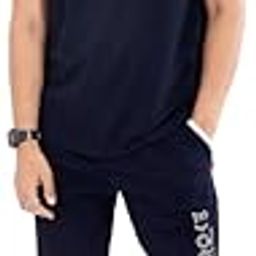 Cotton Round Neck Co-ord Set for Men's Half Sleeve T-Shirt and Shorts, Printed Casual Sleepwear & Loungewear Night Suits Set-image-28