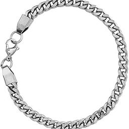 Double Cuban 6 inch Stainless Steel Bracelet for Men Boys for Men and Women-image-26