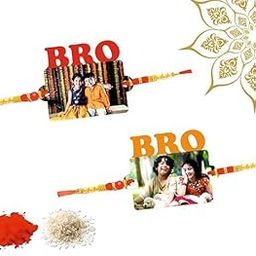 Mahajan Creation Personalized Bro MDF Rakhi with Photo | Customized Rakhi for Brother | Unique Keepsake for Raksha Bandhan-image-14