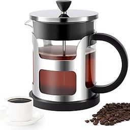 COPOTEA French Press Coffee Maker 34 Oz /1 Liter, Glass Stainless Steel Coffee Press, Cold Brew Coffee Pot, Travel Coffee Presses, Tea Press for Loose Tea Gifts-16