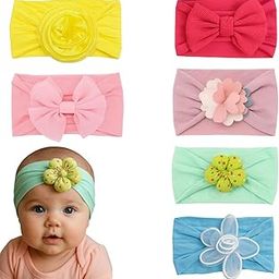 6Pcs Baby Headbands – Soft Cotton Blend, Stretchy Elastic Hairbands with Assorted Patterns for Newborns, Infants & Toddlers – Comfortable, Stylish Everyday Accessories (Multicolor, Medium)-image-98