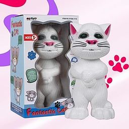 KID KRAZE® Electronic Pet Talking Toy Cat for Kids | Best Musical Toy with More Features | Best Gift for Kids | White Color, 3xAA Battery (Not Included)-image-18