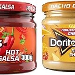 FERVOR IN SYNC WITH Dorito Hot & Nacho Cheese Salsa Dip Combo Pack, (300g/280g) Imported-image-49