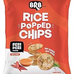 BRB Rice Popped Chips | Not Baked, Not Fried | 48 Grams | Peri Peri Flavour | High Protein | High Fibre | Gluten-Free | Low Fat-image-76