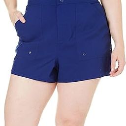 Women's Plus-Size Woven Panty-Lined Boardshort-image-11