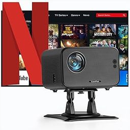 Auto Focus Android System 30000L Smart Mini Projector with WiFi and Bluetooth 4K Support 3D Stereo Sound Outdoor Home with 360°Adjustable Stand-image-27