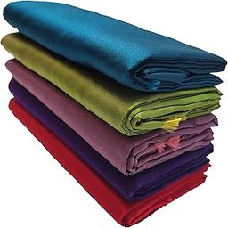 Soft Silk Blouse Piece Material for Women, Combo of 5 (1 Meter Each) Navratri Special, Durga Puja Special, Oti Bharan, Ugadi Special-picture-2
