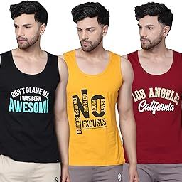 Designer Men Vest Versatile Cotton Sando/Baniyan/Ganji for Boys - Perfect for Gym Workouts, Vacations, and Beaches-image-78