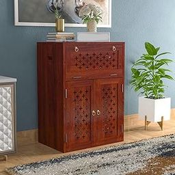 CASAVISHAL Solid Wooden Inverter Battery Cabinet | Single Battery Box | Wooden Inverter Battery Cabinet | Battery Box | Sheesham Wood, Standard | (Honey Finish)-image-75