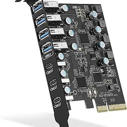PCIe to USB 3.2 Gen 2 Card with 20 Gbps Bandwidth 7 USB Ports (4 USB Type-A and 3 USB Type-C Ports), PCI Express (PCIe) Expansion Card USB Card for Desktop PC Support Windows and Linux Mac OS-31