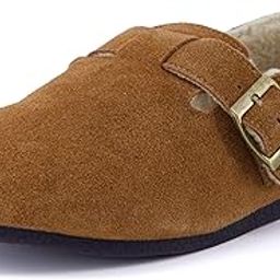 Women's Nest Faux Shearling, Genuine Suede Upper Slip on Shoe with +Comfort-image-49