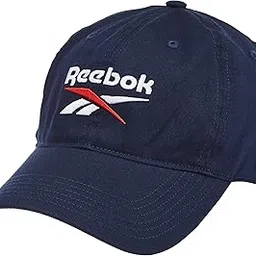 reebok Cotton Unisex Te Logo Cap (GH0399-OSFM, Vector Navy/White, One Size FM)-picture-2