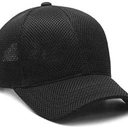 SoSh Net Cap for Men and Women Baseball Summer Sports Golf Cap, Black Cotton Free Size Cap-image-90