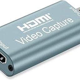 Audio Video HDMI Capture Cards, HDMI to USB 2.0, HDMI Capture Device 1080p60, Record via DSLR Camcorder for High Definition Acquisition, Live Broadcasting and More, Game Capture Card - Black-8