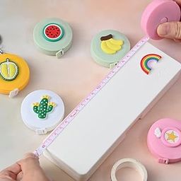 Boxania® 1pc Measuring Tape for Body Cartoon Nature Objects Plants Animal Fruit Cute Double-Sided Retractable Ruler Sewing Tool 150cm/60 Inch Portable Tailor's Ruler Children-2