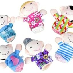 MYADDICTION 6 People Family Puppet Finger Puppet Toy Set-image-49
