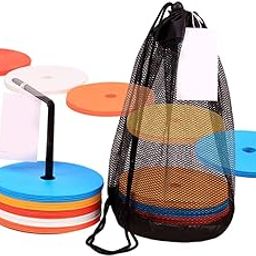 THE STYLE SUTRA® 25Pcs Agility Soccer Flat Cones for Running Outdoor Games Practice Equipment | Sporting Goods | Team Sports | Soccer | Training Aids-image-39