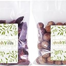 ShudhVeda Organic Whole Dried Big Reetha & Shikakai Raw (1Kg + 1Kg = 2Kg) for Hair Care Combo-18